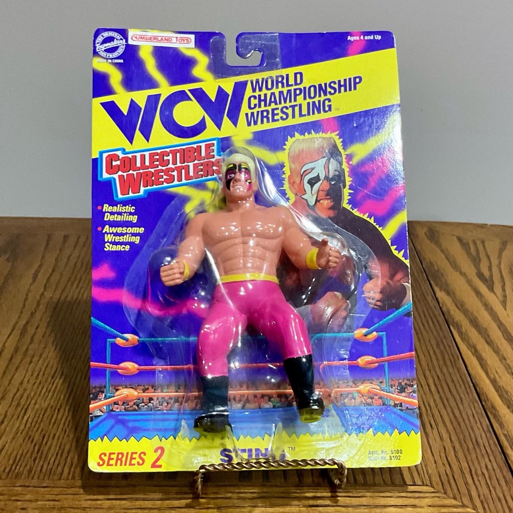 STING WCW Collectible Wrestlers Series 2 - Picture 2 of 9